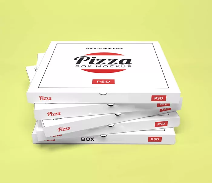 White Pizza Boxes 
