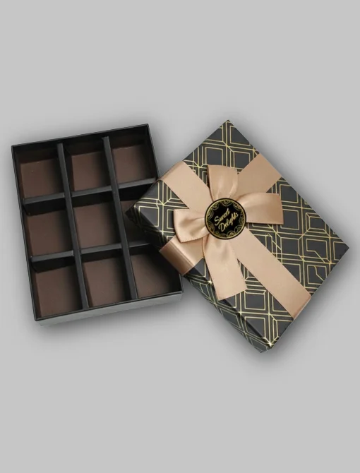 empty chocolate gift boxes