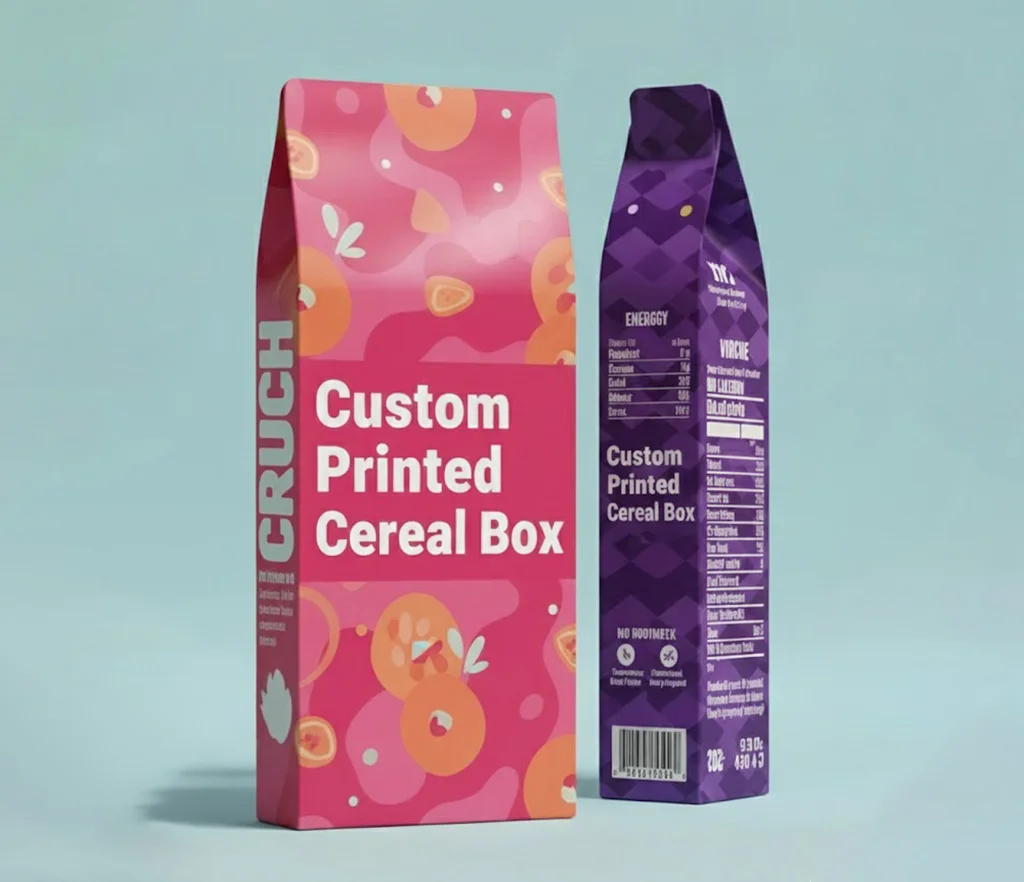 custom printed cereal box