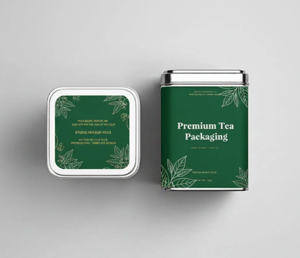 Custom tea tin packaging