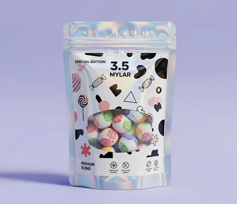 Printed 3.5 Mylar Bags