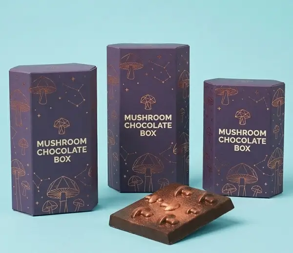 Custom Mushroom Chocolate Bar Boxes