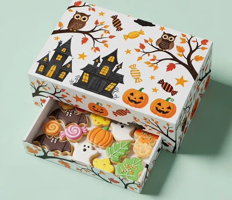 Printed Halloween Cookie Boxes