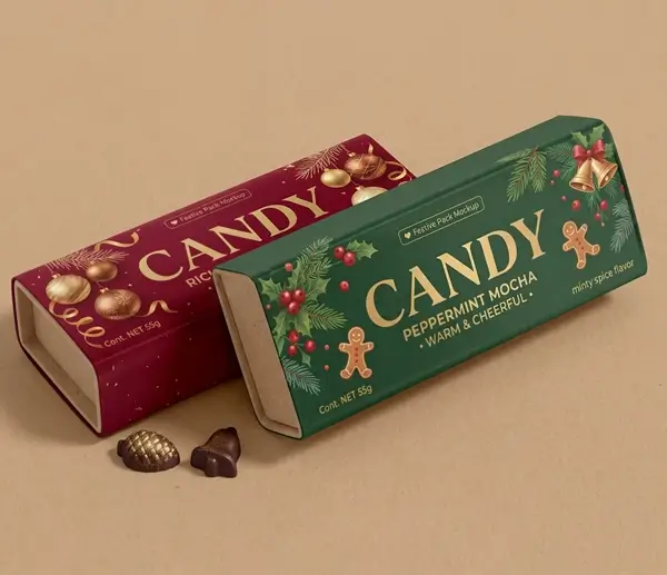 Printed Christmas Candy Boxes