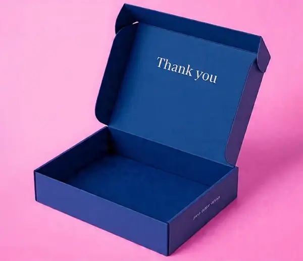 Custom Blue Mailer Box
