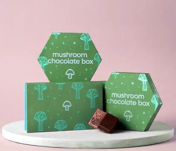 Mushroom Chocolate Bar Boxes