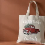 Personalized Holiday Tote Bags