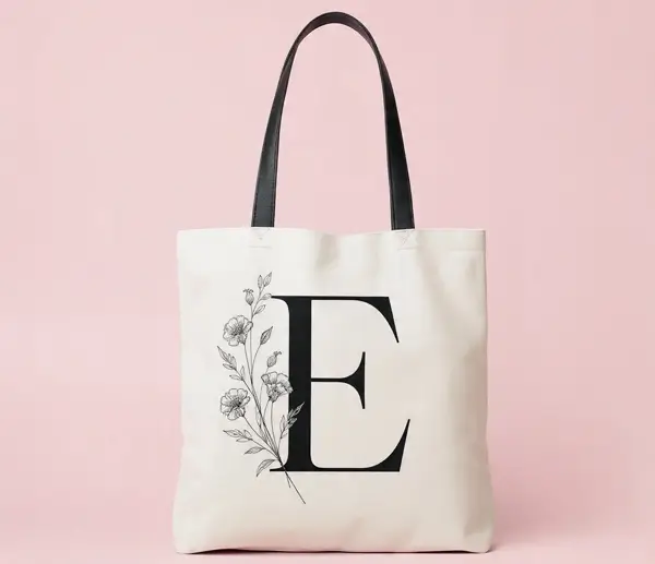 Personalized Monogram Tote Bag