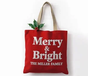 Printed Christmas Tote Bags