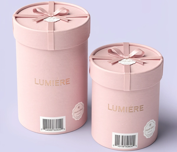Printed Round Gift Boxes With Lid